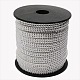 2 Row Silver Aluminum Studded Faux Suede Cord UK-LW-D005-03P-1