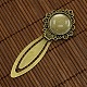 20mm Clear Domed Glass Cabochon Cover for Antique Bronze DIY Alloy Portrait Bookmark Making UK-DIY-X0125-AB-NR-2
