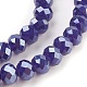 Electroplate Glass Beads Strands UK-X-GLAA-K027-PL-A06-3