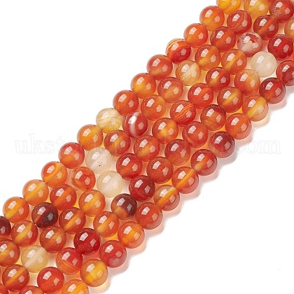 Natural Carnelian Beads Strands&nbsp;UK-G-F718-07-1