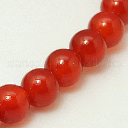 Natural Carnelian Beads Strands UK-G-G338-4mm-01-1