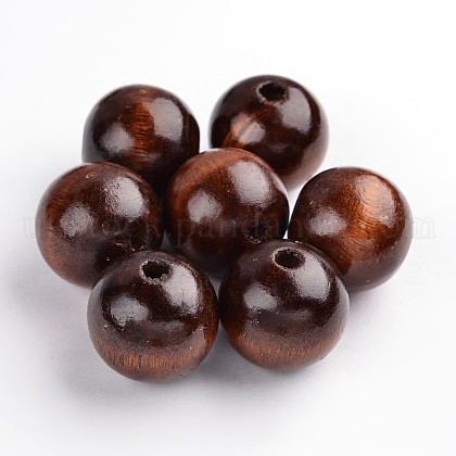 Natural Wood Beads UK-TB25MMY-6-1