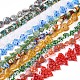 Handmade Millefiori Glass Beads Strands UK-LK-F011-01-3