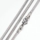 304 Stainless Steel Snake Chain Necklaces UK-STAS-P101-27P-1