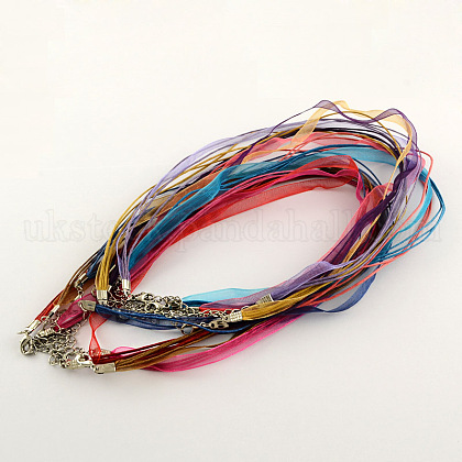 Multi-strand Necklace Cord for Jewelry Making UK-NJEW-R218-M-1