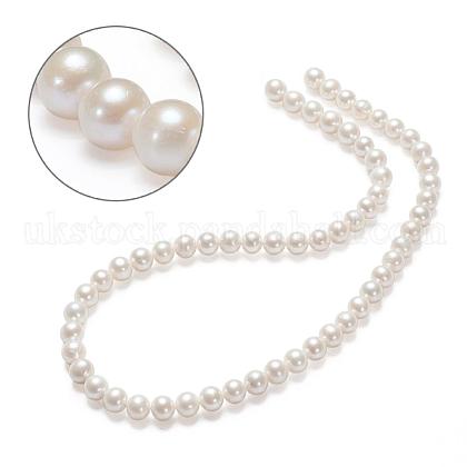 Natural Cultured Freshwater Pearl Beads Strands UK-PEAR-E002-25-1