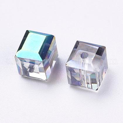 Imitation Austrian Crystal Beads UK-SWAR-F074-6x6mm-31-1