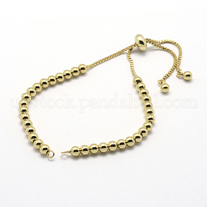 Brass Chain Bracelet Making UK-KK-G284-03G-NR-1