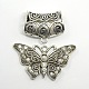 Scarf Accessories Alloy Rhinestone Butterfly Pendant Scarf Bail Sets UK-DIY-X0094-1