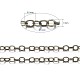 Brass Flat Oval Cable Chains UK-X-CHC025Y-AB-3
