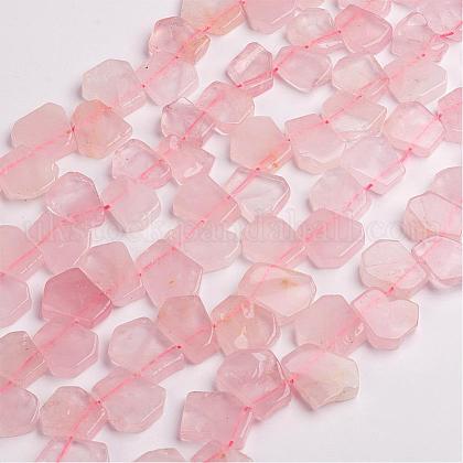 Natural Rose Quartz Beads Strands UK-G-D835-12-1