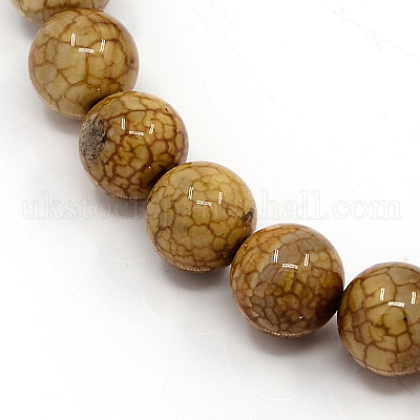 Natural Agate Beads Strands UK-G-G122-10mm-1-K-1