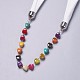 Simple Design Women's Beaded Cloth Scarf Necklaces UK-NJEW-K111-02E-2