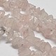 Chip Natural Rose Quartz Beads Strands UK-G-N0134-12-1