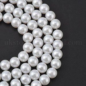 Glass Pearl Beads Strands UK-HY-10D-B01