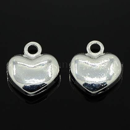 Valentine's Day Findings Alloy Heart Charms Pendants UK-PALLOY-M031-03S-1