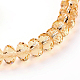 Faceted Rondelle Imitation Austrian Crystal Glass Bead Strands UK-G-PH0009-28-6x4mm-2