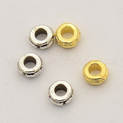 Rondelle Alloy Spacer Beads UK-X-PALLOY-N0002-05-1