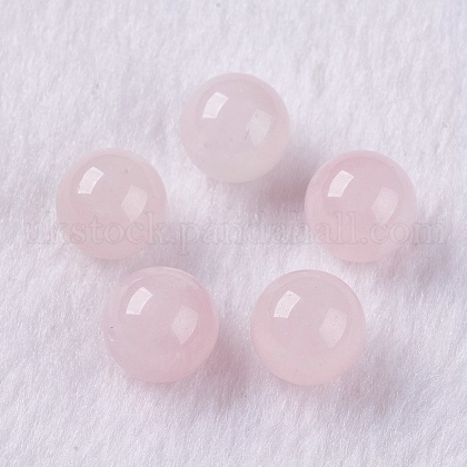 Natural Rose Quartz Beads UK-G-K275-28-6mm-1