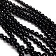 Natural Black Onyx Beads Strands UK-G-H1567-8MM-4