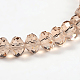 Faceted Rondelle Imitation Austrian Crystal Glass Bead Strands UK-G-PH0009-29-6x4mm-2