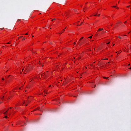 Imitate Austrian Crystal Bicone Glass Beads Strands UK-GLAA-F029-4x4mm-14-1