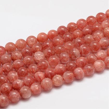 Natural Sunstone Beads Strands UK-G-F306-12-7mm-1