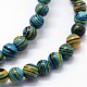 Synthetic Malachite Beads Strands&nbsp;UK-G-I199-32-6mm-E-3