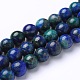 Natural Chrysocolla and Lapis Lazuli Beads Strands UK-G-L383-02-8mm-K-1