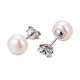 Pearl Ball Stud Earrings UK-EJEW-Q701-01A-4