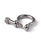 304 Stainless Steel D-Ring Anchor Shackle Clasps UK-STAS-E147-07P-2