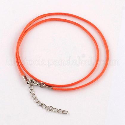 Waxed Cotton Cord Necklace Making UK-MAK-S032-1.5mm-146-1