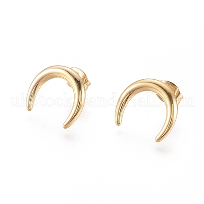 304 Stainless Steel Stud Earrings UK-EJEW-I235-05G-1