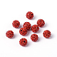 Pave Disco Ball Beads UK-RB-A130-10mm-18-3