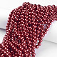 Glass Pearl Beads Strands UK-HY-8D-B73-4