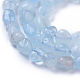 Natural Aquamarine Beads Strands UK-G-P433-06B-3