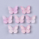 Transparent Spray Painted Glass Charms UK-GLAA-T016-21D-2