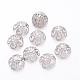 Platinum Iron Bead Caps&nbsp;UK-X-KK-E498-P-1