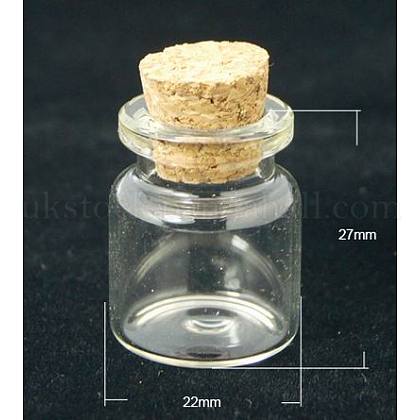 Glass Jar Bead Containers UK-CON-Q011-K-1
