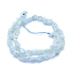 Raw Rough Natural Aquamarine Beads Strands UK-G-I279-B04-2