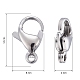304 Stainless Steel Lobster Claw Clasps UK-STAS-AB13-3