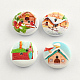 2-Hole House Printed Wooden Buttons UK-BUTT-R032-054-K-1