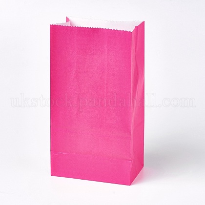 Pure Color Kraft Paper Bag UK-CARB-WH0008-07-1