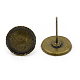 Brass Stud Earring Settings UK-KK-E466-AB-NF-K-1